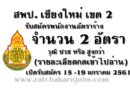 สพป. เชียงใหม่ เขต 2 รับสมัครพนักงานอัตราจ้าง   จำนวน 2 อัตรา  เปิดรับสมัคร 15 -19 มกราคม 2561   (รายละเอียดกดเข้าไปอ่าน)